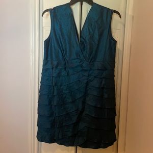 Teal cocktail dress